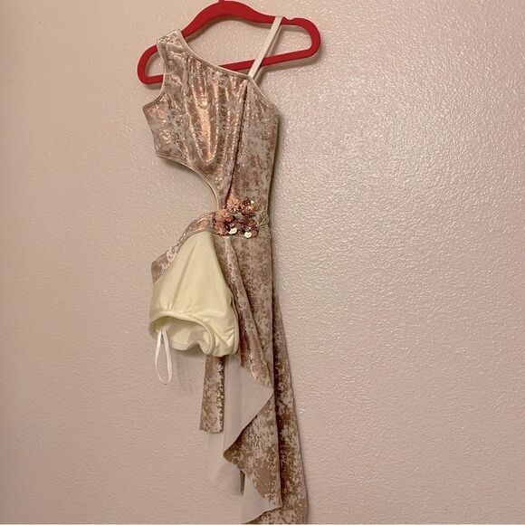 Revolution 10th House Dance Costume copper velvet RELATIVITY TH20268 child SC - Picture 2 of 15